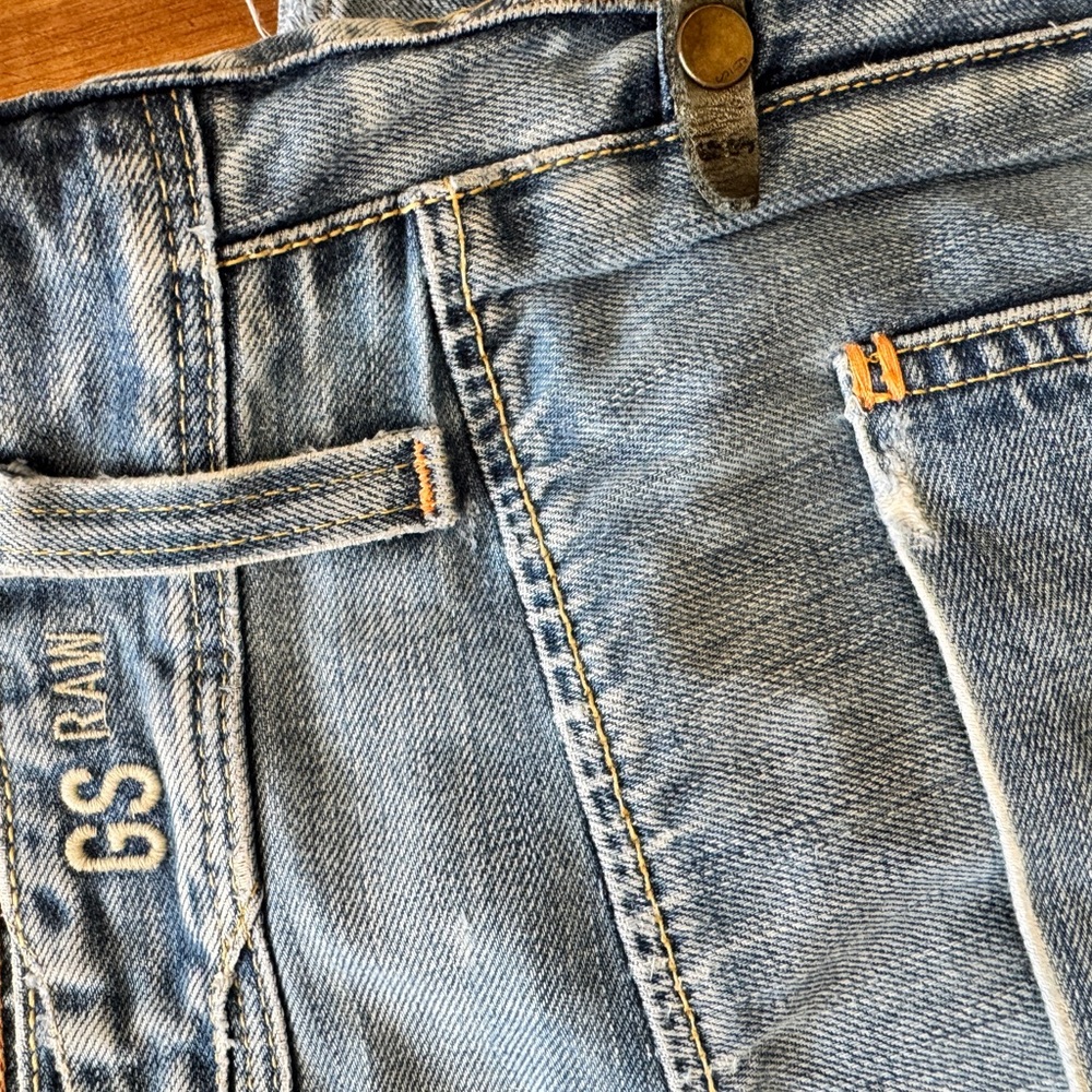 G-Star Men’s Jeans vintage wash 33wx32l regular fit straight leg - Picture 2 of 6